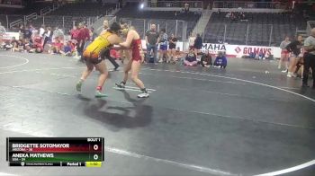 W 138 lbs Round 1 (3 Team) - Bridgette Sotomayor, Arizona vs Aneka Mathews, USA