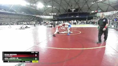 165 lbs Champ. Round 1 - Ryan Brown, Washington vs Ken Larsen Jr., Ascend Wrestling Academy