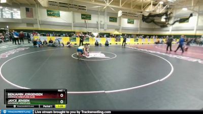 55 lbs Semifinal - Benjamin Jorgensen, Sheridan Wrestling Club vs Jayce Jensen, Governor Wrestling