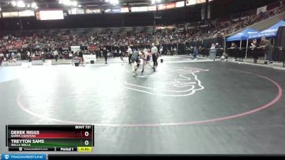 152 lbs Cons. Round 1 - Derek Riggs, Nampa Christian vs Treyton Sams, Walla Walla