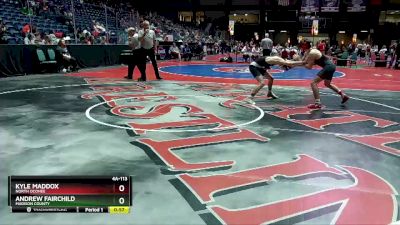 4A-113 lbs Cons. Round 2 - ANDREW FAIRCHILD, Madison County vs Kyle Maddox, North Oconee