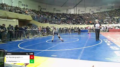 128 lbs Round Of 64 - Wyatt Pendergraph, Blanchard High School vs Stetson Matheson, Pryor Tigers Wrestling