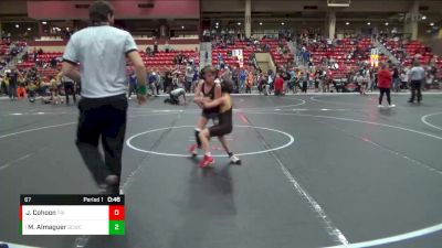 67 lbs Cons. Semi - Maddox Almaguer, Garden City Wrestling Club vs Jamison Cohoon, Triumph