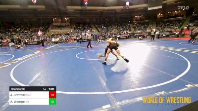 80 lbs Round Of 32 - Johnny Brattelli, Scanlan Wrestling Academy vs AJ Woerpel, Team Nazar