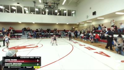 57-63 lbs Round 2 - Dakota Brocker, Piranha Wrestling Club vs Jamie Pahre, Lake Stevens Wrestling Club