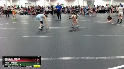 72 lbs Round 6 (8 Team) - Noah Yakich, Black Fox Wrestling vs Joaquin Corso, Bitetto Trained