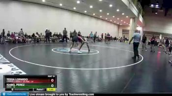 138 lbs Round 9 (10 Team) - Isabel Perez, SOWA vs Tessa Lopardo, Charlie`s Angels- GA Pink