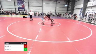 145 lbs Consi Of 32 #2 - Jax Obe, NJ vs Josh Fish, UT