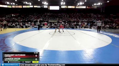 G 120 lbs Cons. Round 2 - Mikyla Waggoner, Tri-Valley Girls vs Audrey Deleon, Weiser Girls