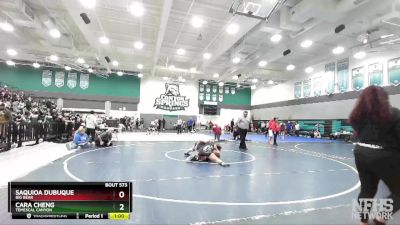 137 lbs Semifinal - Cara Cheng, Temescal Canyon vs Saquioa Dubuque, Big Bear