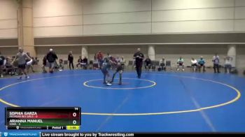 74 lbs Finals (2 Team) - Sophia Garza, Michigan Rev Girls vs Arianna Manuel, SOWA