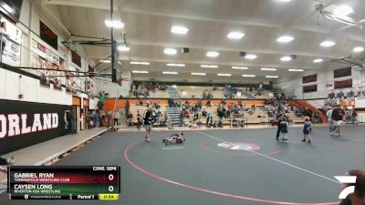 56 lbs Cons. Semi - Gabriel Ryan, Thermopolis Wrestling Club vs Caysen Long, Riverton USA Wrestling