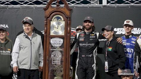 NASCAR Cup Driver Corey LaJoie Takes Home A Clock After Modified Win At Martinsville