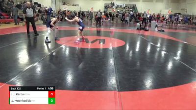 78 lbs Cons. Round 5 - Jonah Karow, Zumbrota-Mazeppa vs Jarett Moenkedick, Minnesota