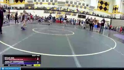 75 lbs Round 3 - Kylie Asa, Beast Mode Wrestling Club vs Ainsley Hoffmann, Rhyno Academy Of Wrestling