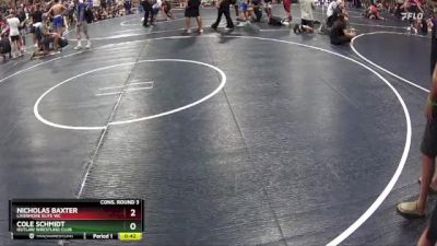 122 lbs Cons. Round 3 - Nicholas Baxter, Livermore Elite WC vs Cole Schmidt, Outlaw Wrestling Club