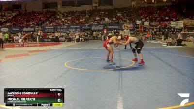 D 3 157 lbs Semifinal - Michael Gilreath, Evangel Christian vs Jackson Courville, Basile