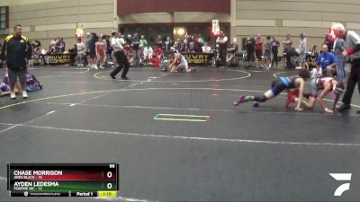 96 lbs Round 5 (6 Team) - Chase Morrison, Ares Black vs Ayden Ledesma, Foxfire WC