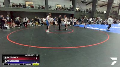 150 lbs Champ. Round 2 - Alex Fenwick, WA vs Evan Johnson, CA