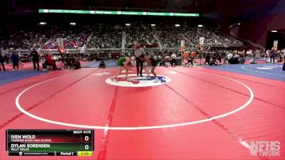 4A-120 lbs Quarterfinal - Dylan Sorensen, Kelly Walsh vs Iven Wold, Thunder Basin High School