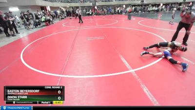 60 lbs Cons. Round 2 - Easton Beyersdorf, Waupaca Wrestling vs Dixon Starr, Team Nazar