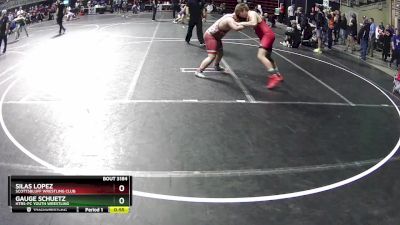 195 lbs Quarterfinal - Silas Lopez, Scottsbluff Wrestling Club vs Gauge Schuetz, HTRS-PC YOUTH WRESTLING