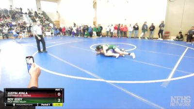 147 Boys Champ. Round 1 - Roy Eddy, Palo Verde Valley vs Justin Ayala, Southwest (El Centro)