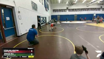 62 lbs Round 3 - Sterling Henton, North Big Horn Rams vs Spence Hill, Cody Wrestling Club