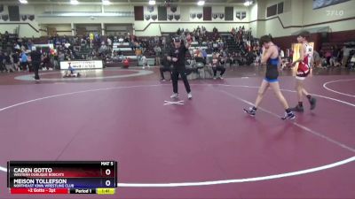 16UB-1 lbs Rr3 - Caden Gotto, Western Dubuque Bobcats vs Meison Tollefson, Northeast Iowa Wrestling Club