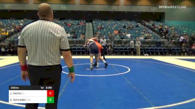 285 lbs Semifinal - Jere Heino, Campbell vs Zach Schrader, California Baptist University