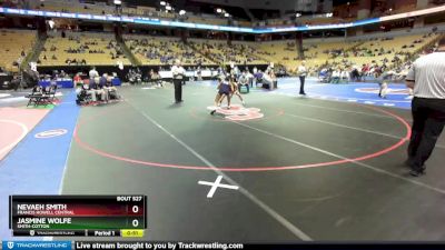 130 Class 2 lbs Cons. Round 2 - Nevaeh Smith, Francis Howell Central vs Jasmine Wolfe, Smith-Cotton