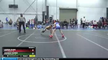 80 lbs Round 6 (8 Team) - Jasper Kling, MMA Uprising vs Andrew Gomez, PA Alliance Blue
