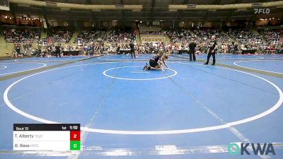 110 lbs Round Of 32 - Tucker Alberty, Tulsa Blue T Panthers vs Bodey Boss, Poteau Youth Wrestling Academy