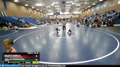 39-40 lbs Round 1 - Deklan Mondragon, Ravage vs Kalixta Murillo, Bonneville Wrestling Club