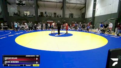 138 lbs Cons. Round 3 - Oscar Rojas, WA vs Devin Bobzien, CA