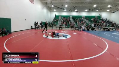 157 lbs 1st Place Match - Talon Thoman, Riverton USA Wrestling vs Jaydon Walther, Green River Grapplers Wrestling