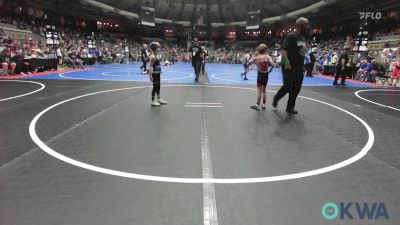 52 lbs Round Of 32 - Michael Robison, Skiatook Youth Wrestling 2022-23 vs Sawyer Smith, Little Axe Takedown Club