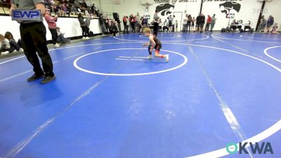 52 lbs Consi Of 4 - Eli Zarnke, Hilldale Youth Wrestling Club vs Hunter Peterson, Claremore Wrestling Club