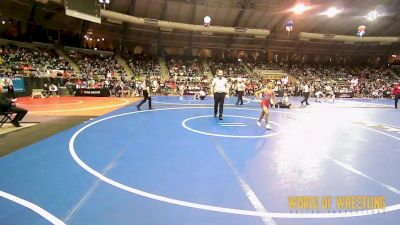 84 lbs Round Of 64 - Emmit Fourkiller, Tahlequah Wrestling Club vs Ridley Halsey, Fort Scott Kids Wrestling