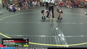 38 lbs Round 1 (4 Team) - Easton Sanders, Contenders Wrestling Academy Blue vs Leland Reeves, Steel Valley