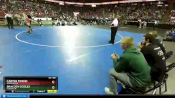 D2-160 lbs Semifinal - Braeden Scoles, Kewaskum vs Carter Friend, Whitewater