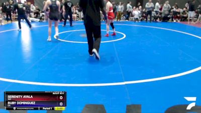 130 lbs Champ. Round 1 - Serenity Ayala, WA vs Ruby Dominguez, CA