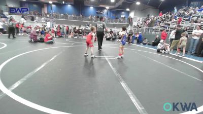 52 lbs 5th Place - Bronson Marlar, Newkirk Takedown Club vs Hunter Peterson, Claremore Wrestling Club