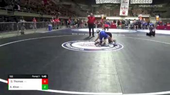 160 lbs Semifinal - Diallo Thomas, California vs Ammar Khan, California