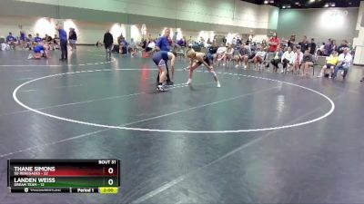 160 lbs Round 4 (16 Team) - Landen Weiss, Dream Team vs Thane Simons, SD Renegades