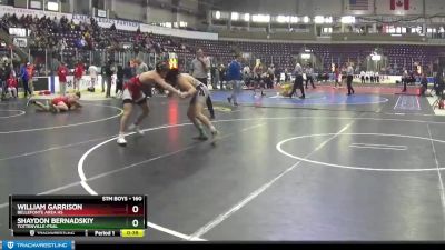 160 lbs Cons. Round 5 - William Garrison, Bellefonte Area Hs vs Shaydon Bernadskiy, Tottenville-PSAL