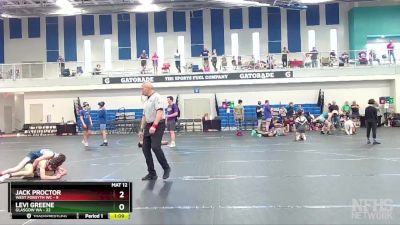 105 lbs Finals (8 Team) - Levi Greene, Glasgow WA vs Jack Proctor, West Forsyth WC