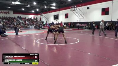 126 lbs Semifinal - Haden Hernandez, Marina vs Zaydrein Hernandez, St John Bosco