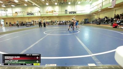 95-100 lbs Round 3 - Waylon Lauf, South Callaway Kids Wrestling vs Brennan Klein, Unaffiliated