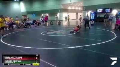 120 lbs Round 2 (6 Team) - Hudson Hohman, Nauman Blue vs Devin Nuttelman, Nebraska Hangin` Loose